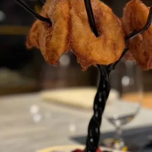 fried donuts on a stick