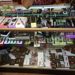 Tons of different vaporizers and accessories