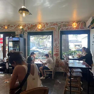 Beautiful artwork and tons of natural light if you come to study