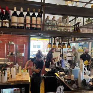 You get to see all the action from their cute bar seats