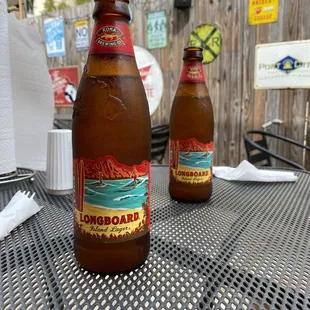 Afternoon beers on their little outdoor space.