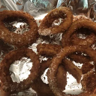Super salty onion rings