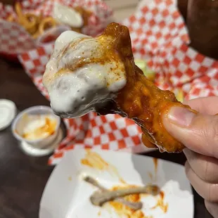 Traditional Death dipped in Blue Cheese FTW