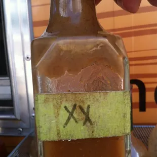 Look for this bottle to bring da heat!  ( good stuff!)