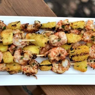 Grilled Shrimp and Pineapple Kabobs