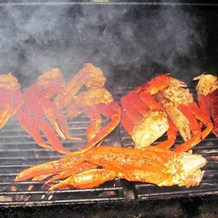 Smoked Cajun Crab Legs- Gourmet BBQ at it's best!