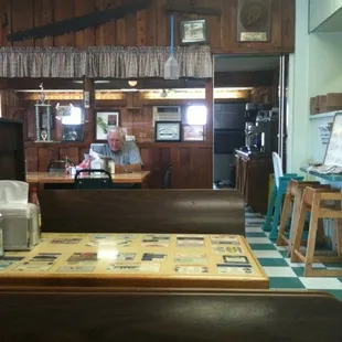 a man sitting at the bar
