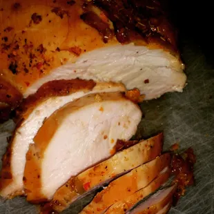 a sliced turkey