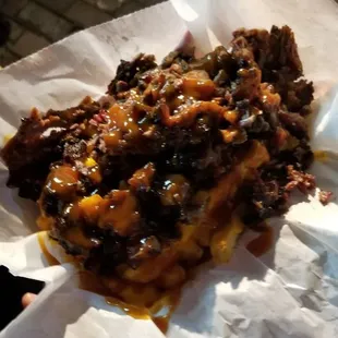 BBQ loaded fries with Brisquet was delicious!