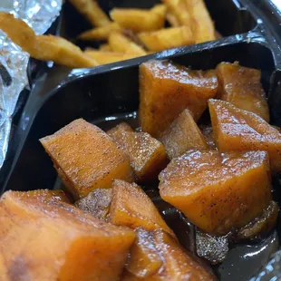 a tray of food