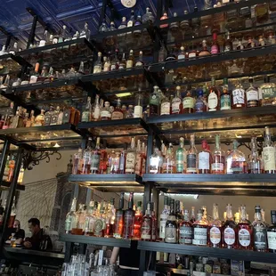 Many bottles but prices listed for none of them