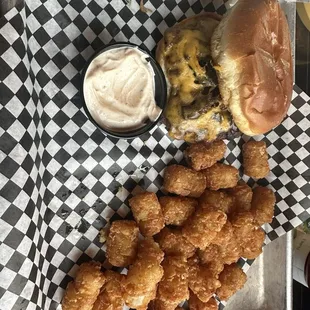 I highly recommend any burger. I went simple with a cheeseburger with mushrooms and onions. Excellent flavor