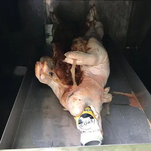 80lbs whole hog for a neighborhood party