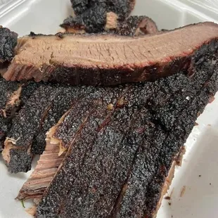 Brisket slices