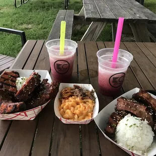 Smoke N Seoul Ribs - one order spicy - one order sweet