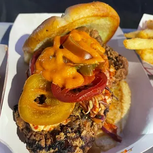 Spicy Korean Chicken Sandwich