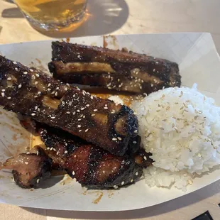 Ribs and rice