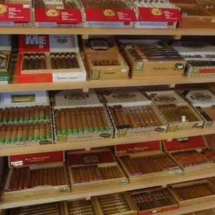 Very large selection of stogies to choose from...