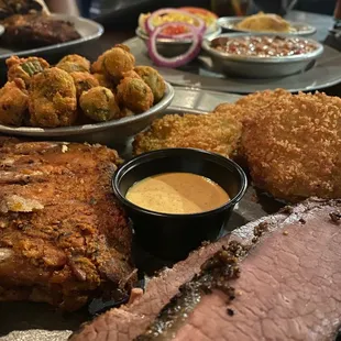 Beef Brisket Baby Back Ribs Fried Okra Fried Green Tomatoes