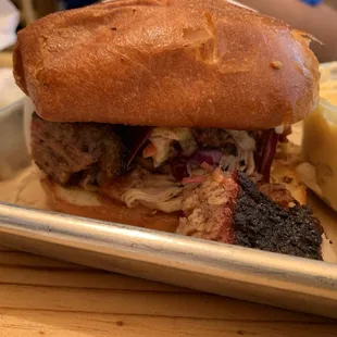 Pit Madam Sando. Very good. For meatatarians.