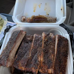 Full rack of pork ribs. Awesome.