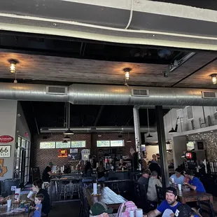 Nice interior and family style seating.