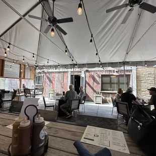 Outdoor seating area