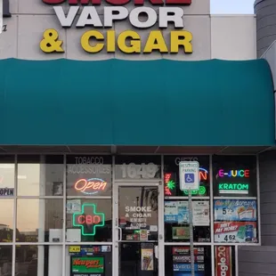 Outside of smoke vapor kratom cbd shop