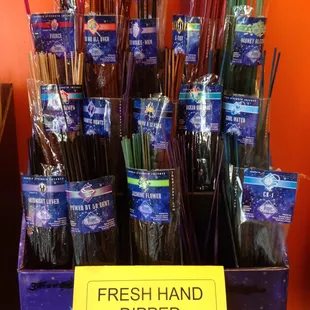 Large incense sticks.