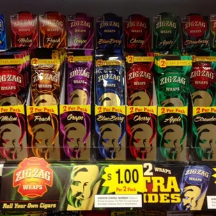 Zig Zag blunt wraps.