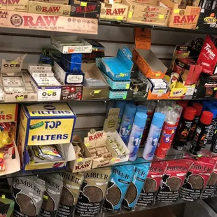 Tobacco Bags, Rolling Papers, Cigarette Tubes, Butane