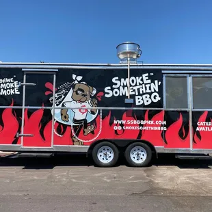 Smoke Somethin' BBQ mobile Food Trailer