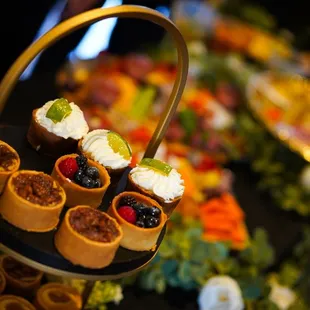 a variety of appetizers