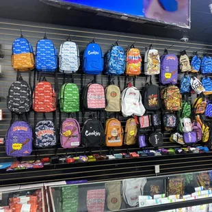 Backpacks and hats and etc!!! Stop by!!!