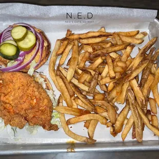 Basic Cluck with Handcut Fries