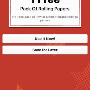 Great check in offer!
