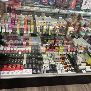 All vape juices and all the attachments for the Vapes
