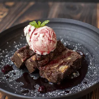 Chocolate Cherry Bread Pudding