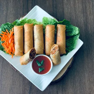 BBQ Pork Egg Rolls