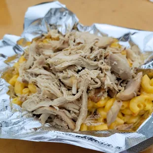 Pimento Mac &amp; Cheese with Smoked Chicken