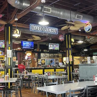Looking towards the bar and kitchen area.