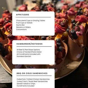 Lunch &amp; Appetizers Menu