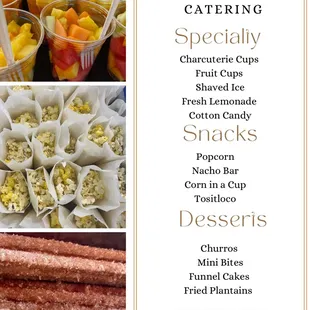 Snack &amp; Dessert Catering