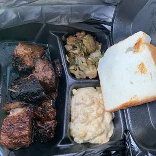 Burnt ends (yummy), mac, brussels