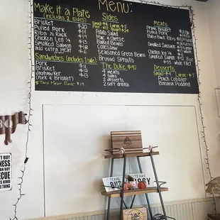 Their menu. 11/10/22 They also have a separate menu for their Specials.
