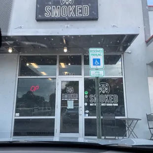 Exterior in strip mall
