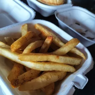 Fresh cut fries.