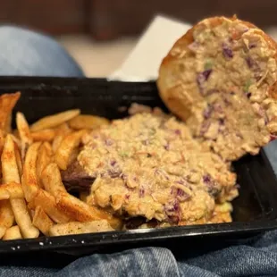 Sandwich with fries