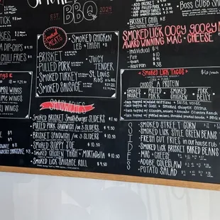 Full menu