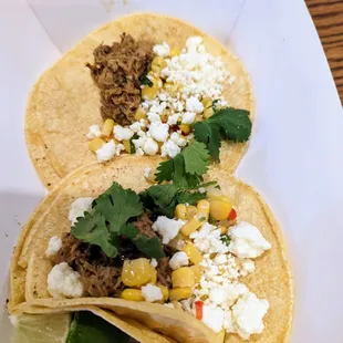 Pork Carnitas tacos
